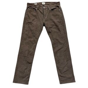 J.Crew Men's 484 Slim-Fit 5-Pocket Corduroy Pants Brown W31 L30 Casual Stretch